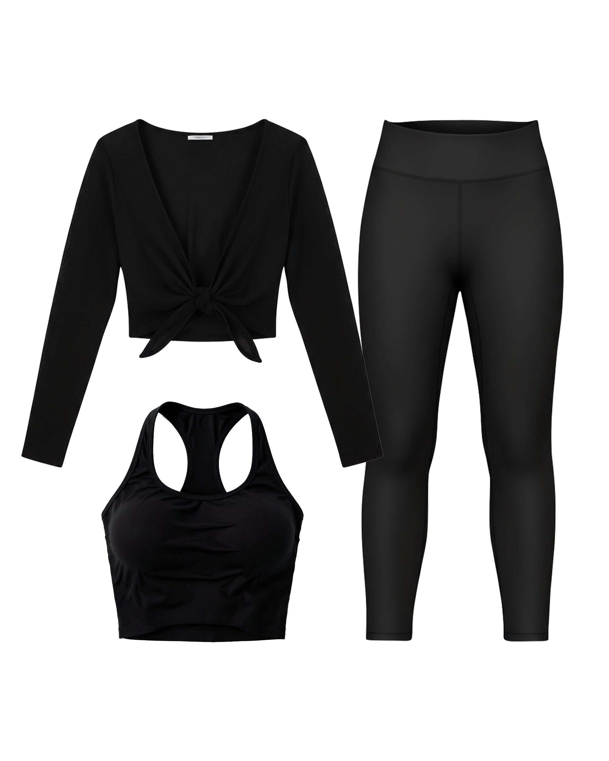 Luxe 3-Piece Jet Black Set