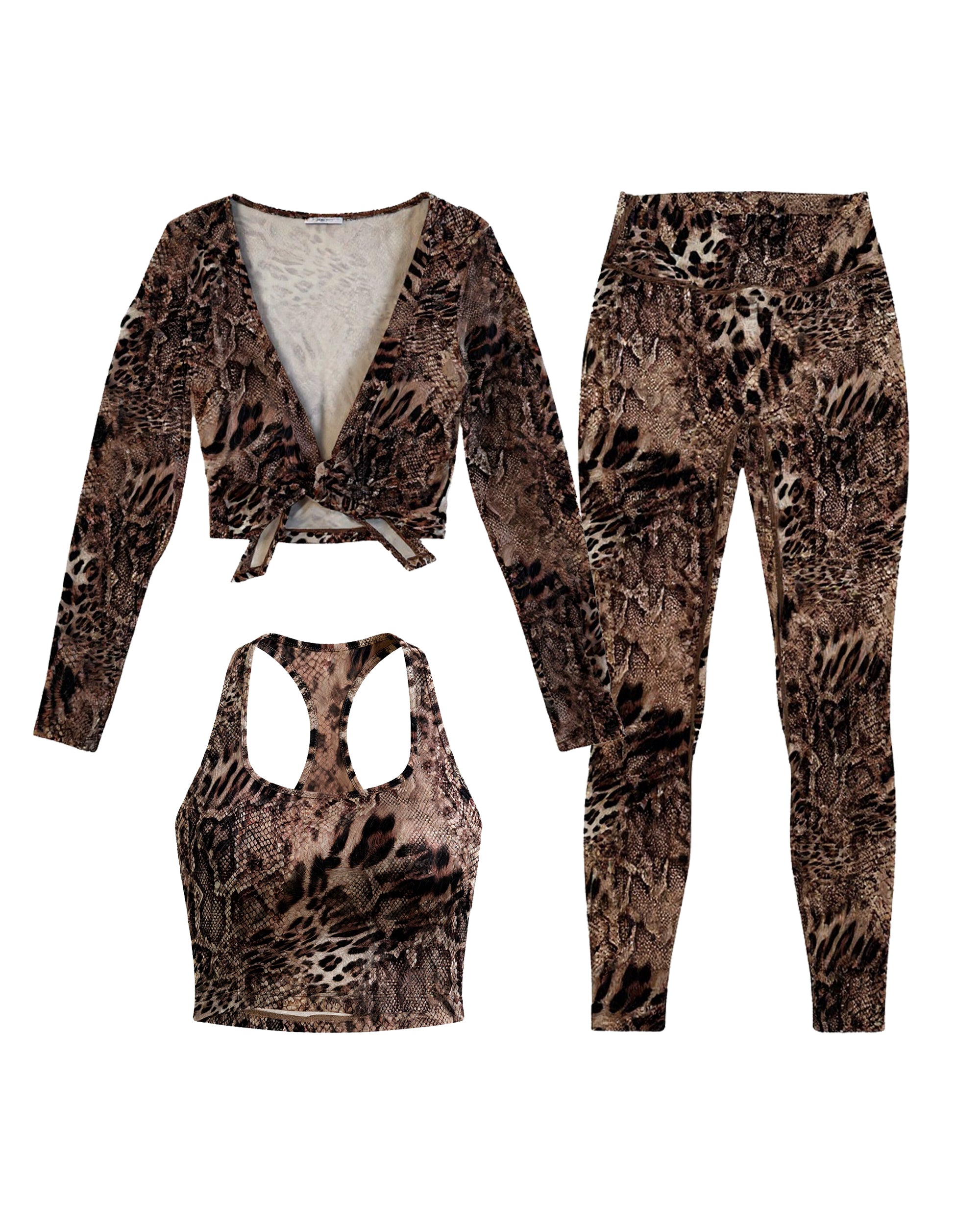 Untamed Luxe 3-Piece Animal Print Set